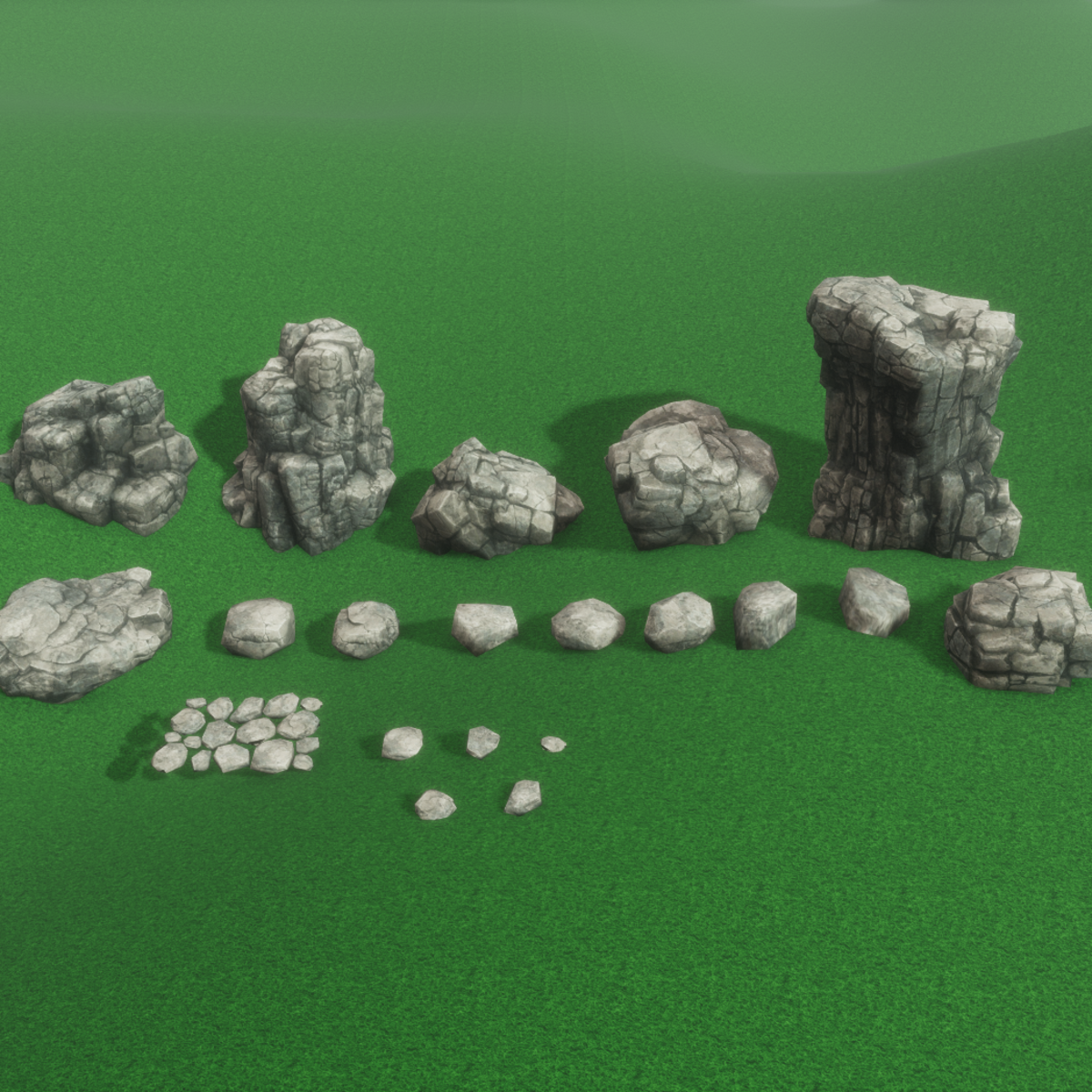 Rocks-Boulders Set