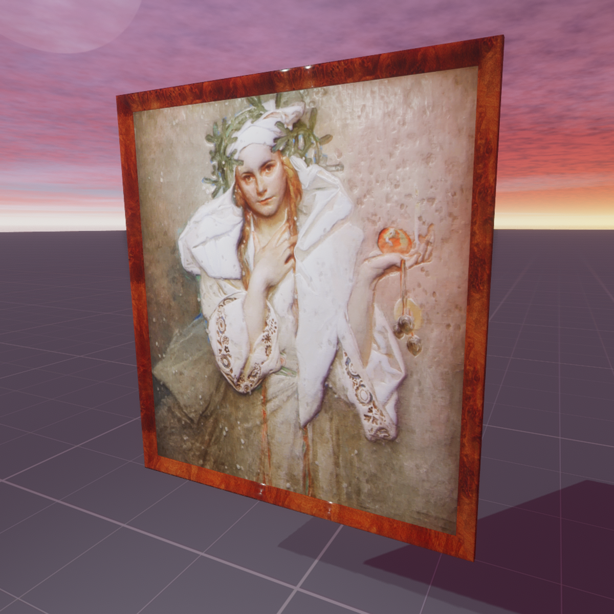 Noel en Amerique d Alphonse Mucha