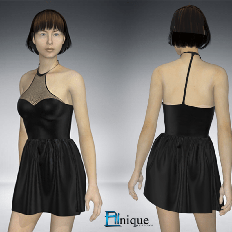 Leather Fishnet Dress