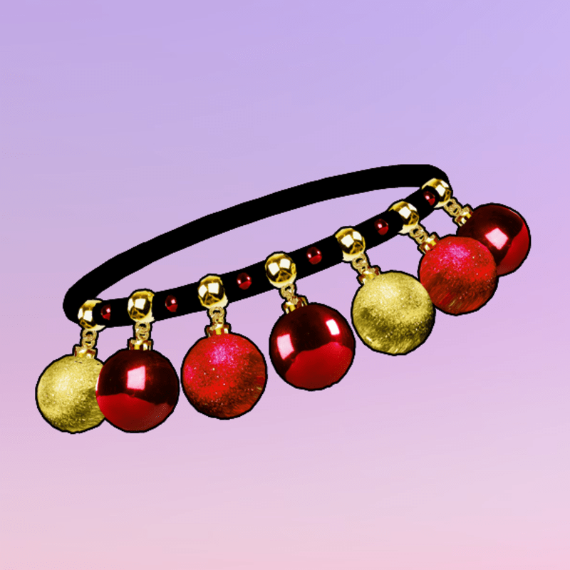 Ornaments Choker Red-Gold
