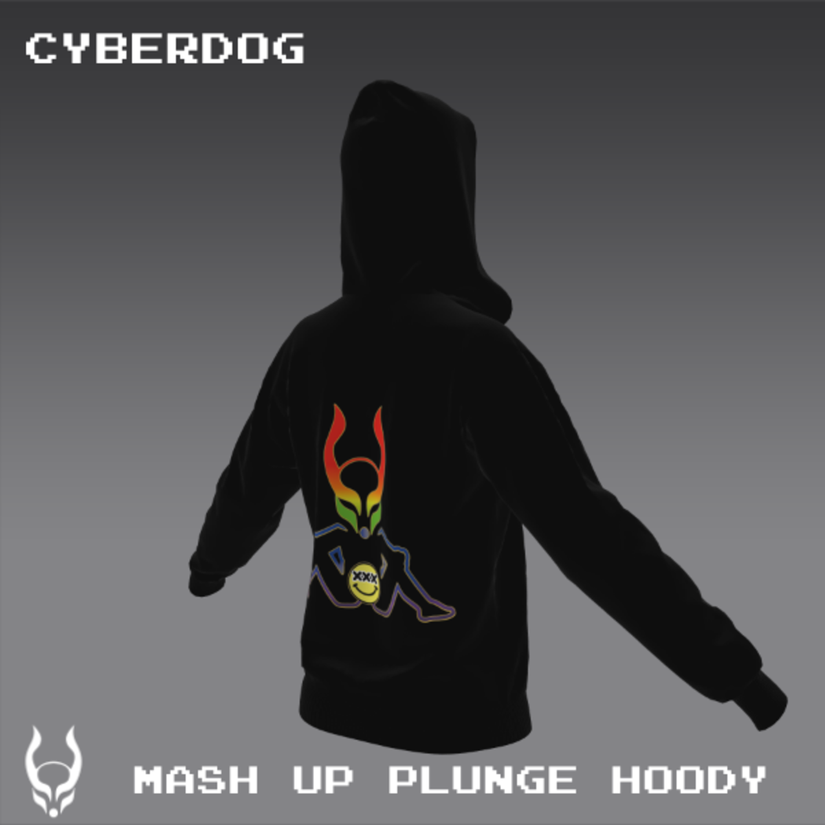 MASH UP PLUNGE HOODY