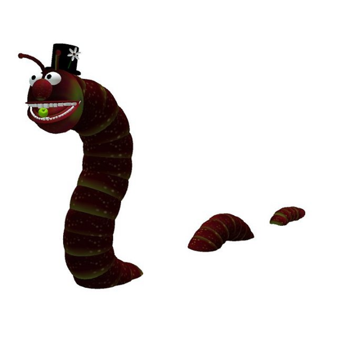 Apfellandwurm 3d Model