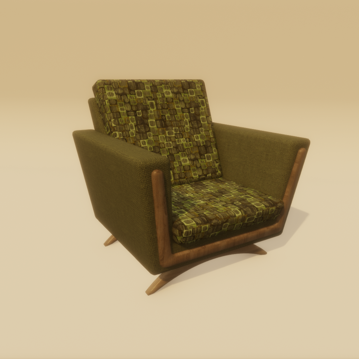 Mid Century Atomic Age Chair