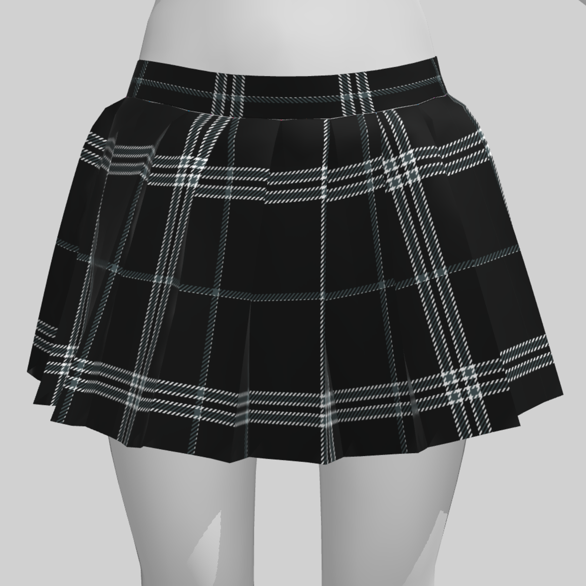 Skirt Jane Plaid Black