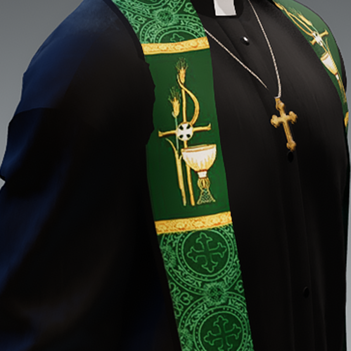 Green liturgical stole
