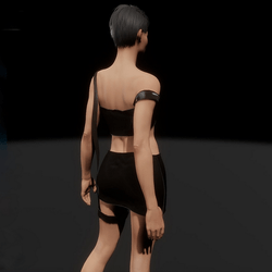 Lara Croft Leather Outfit | "Assymetry" Collection