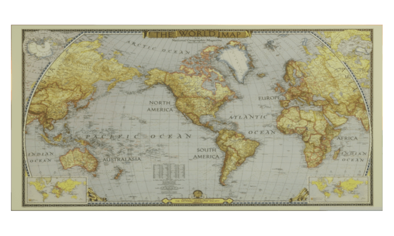Wall Art - World Map