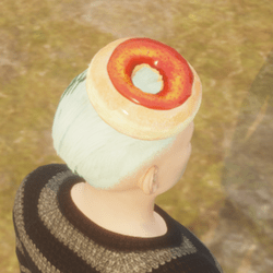 Tilted Jam Doughnut Hat- Citrus