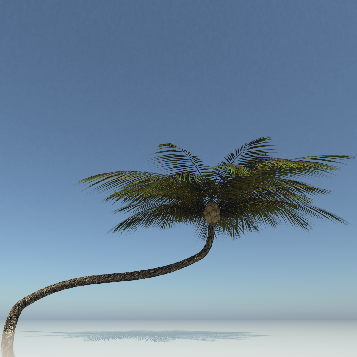 Palm Tree, animated with wind effect