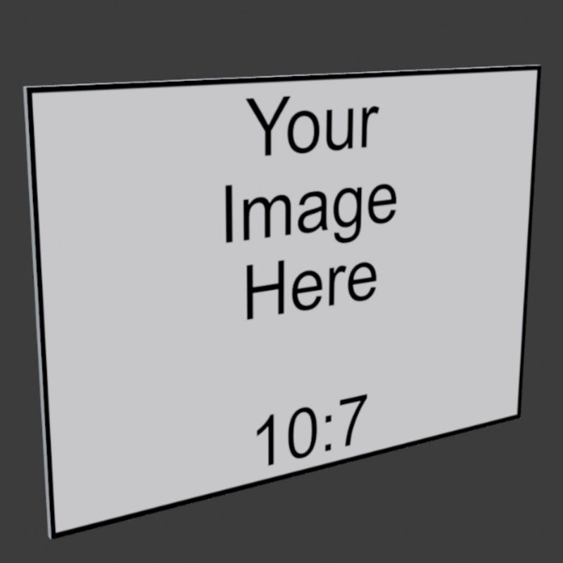 10x7 Frameless Image Panel