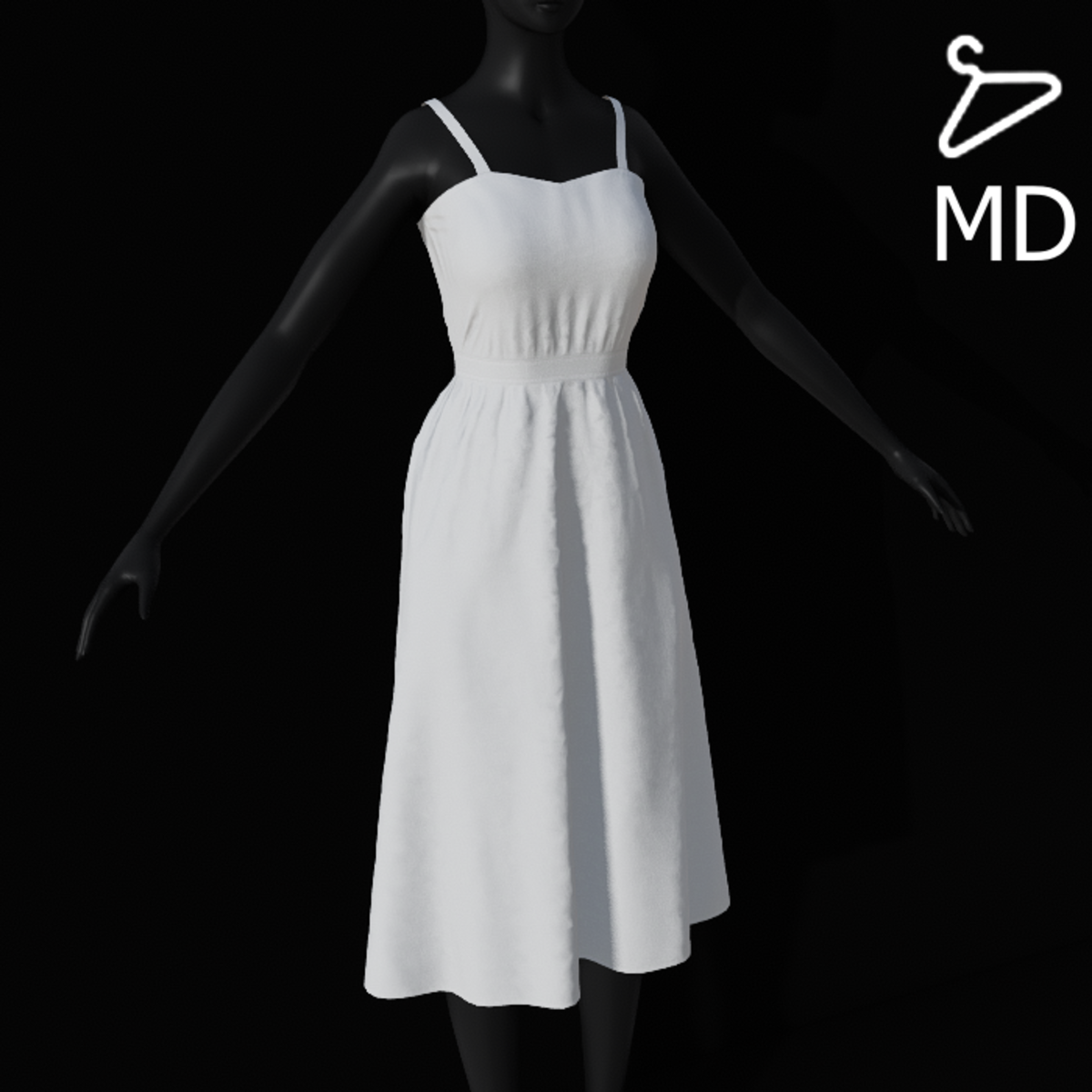 White - Summer Strap Dress