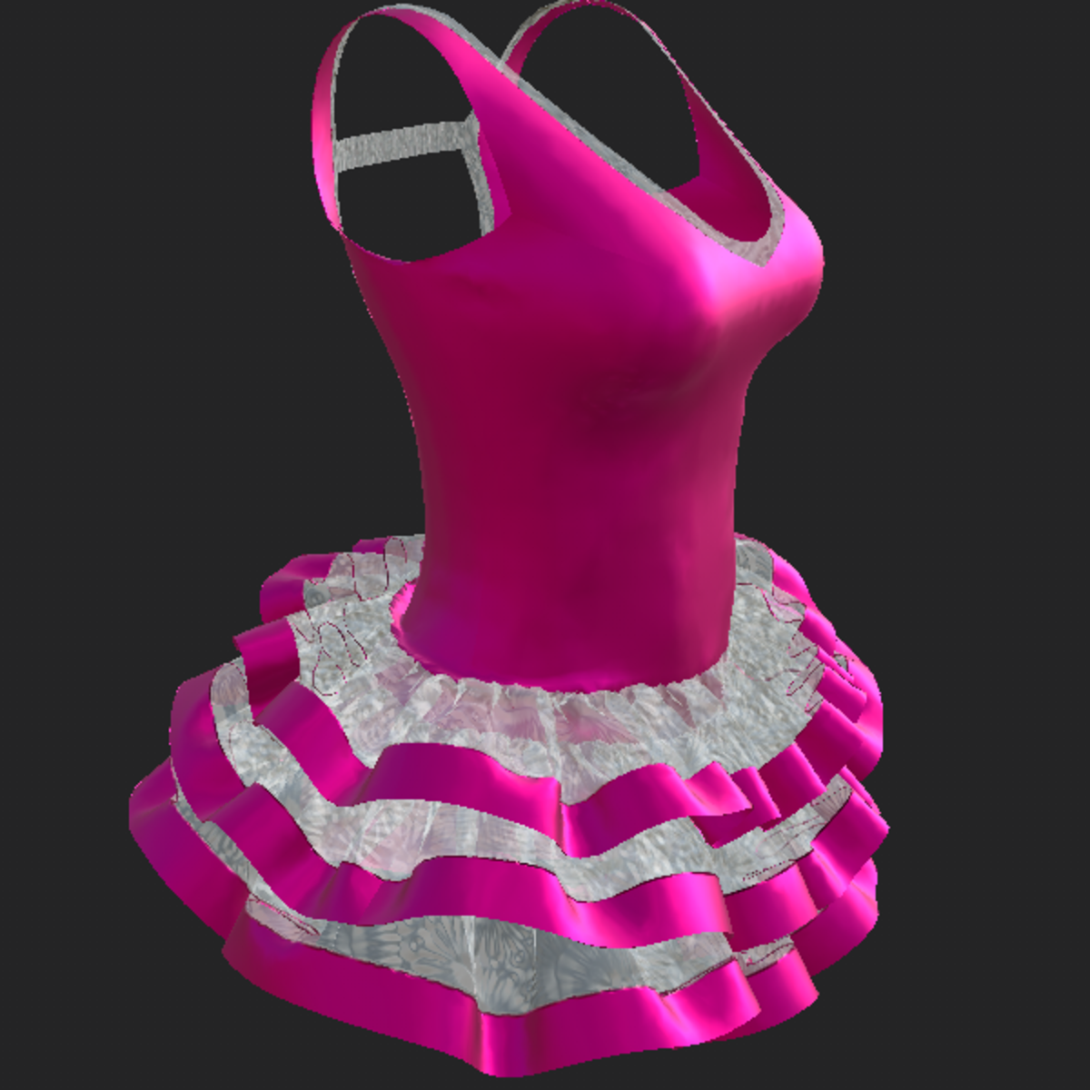BALLET DRESS_ A W TRANSPARENT FUCHSIA