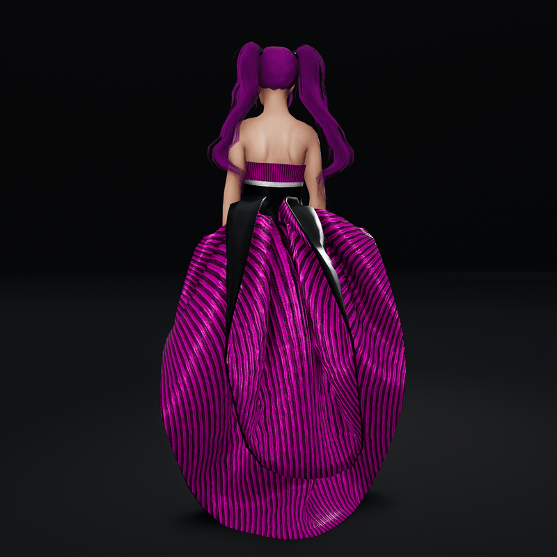 Firefly Bustle - Pink and Black