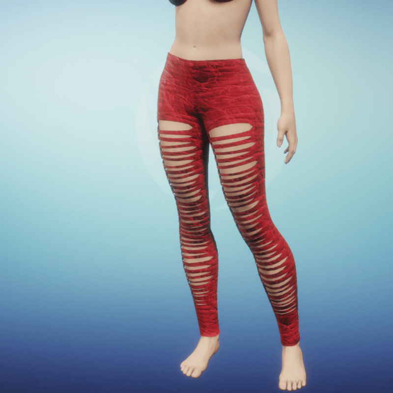 leggins with holes cracked