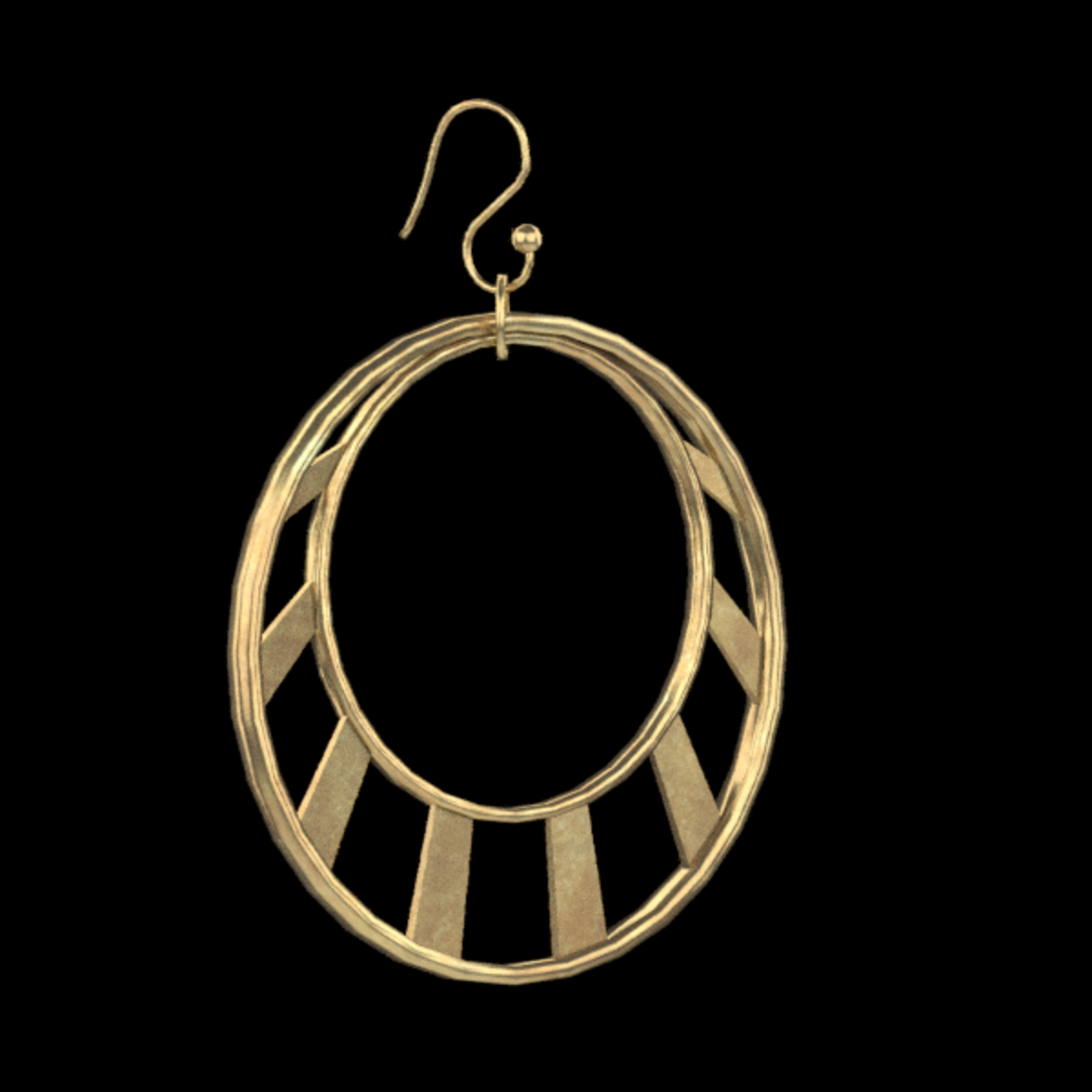 Crescent Earrings Gold