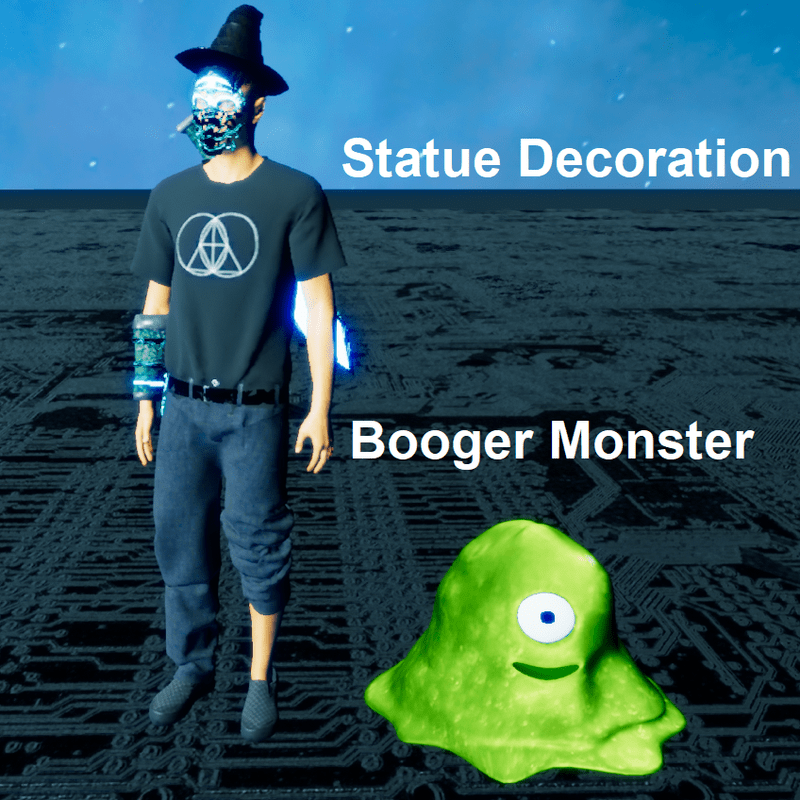 Booger Monster Statute - Decoration