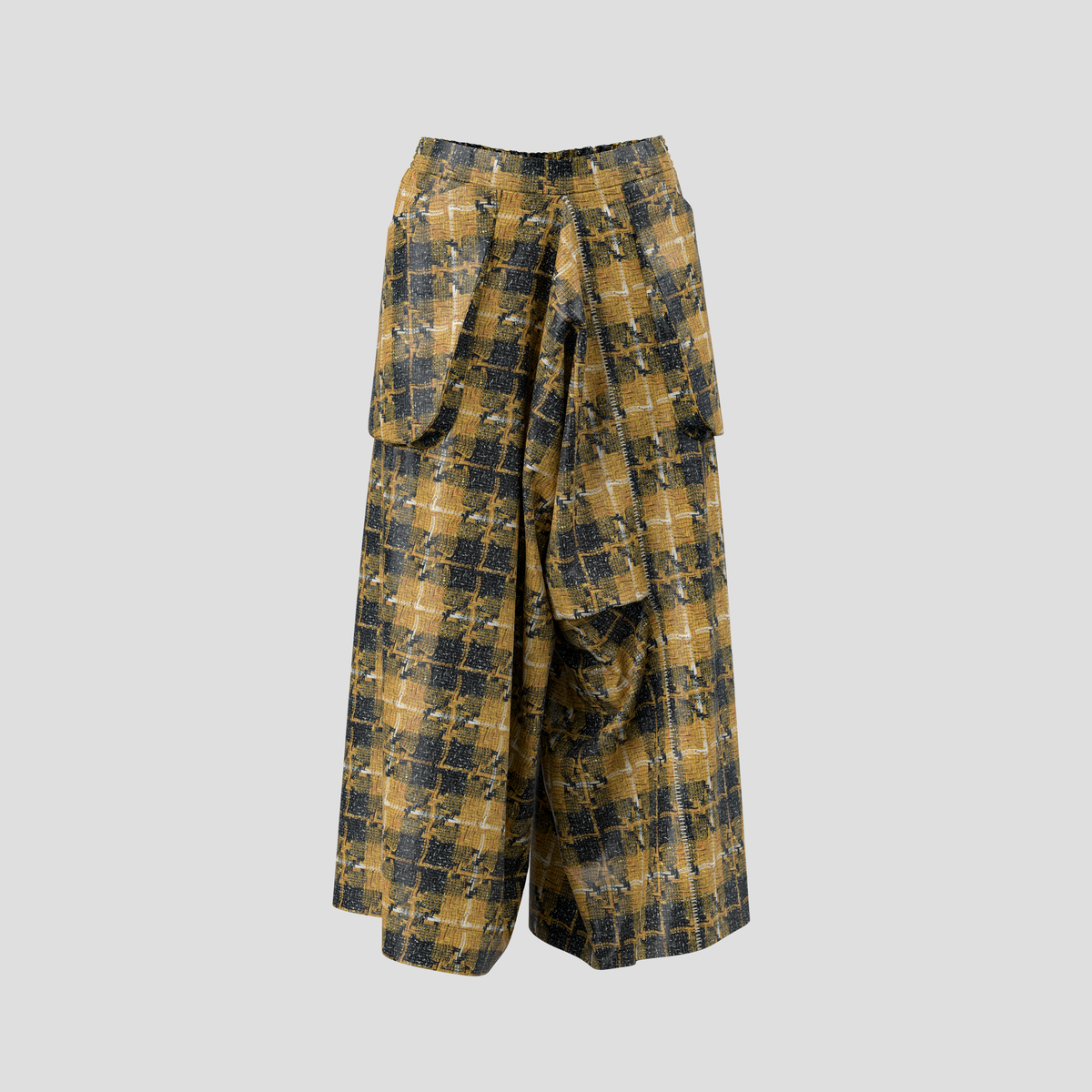 Trailblazing Pants black and yellow checked