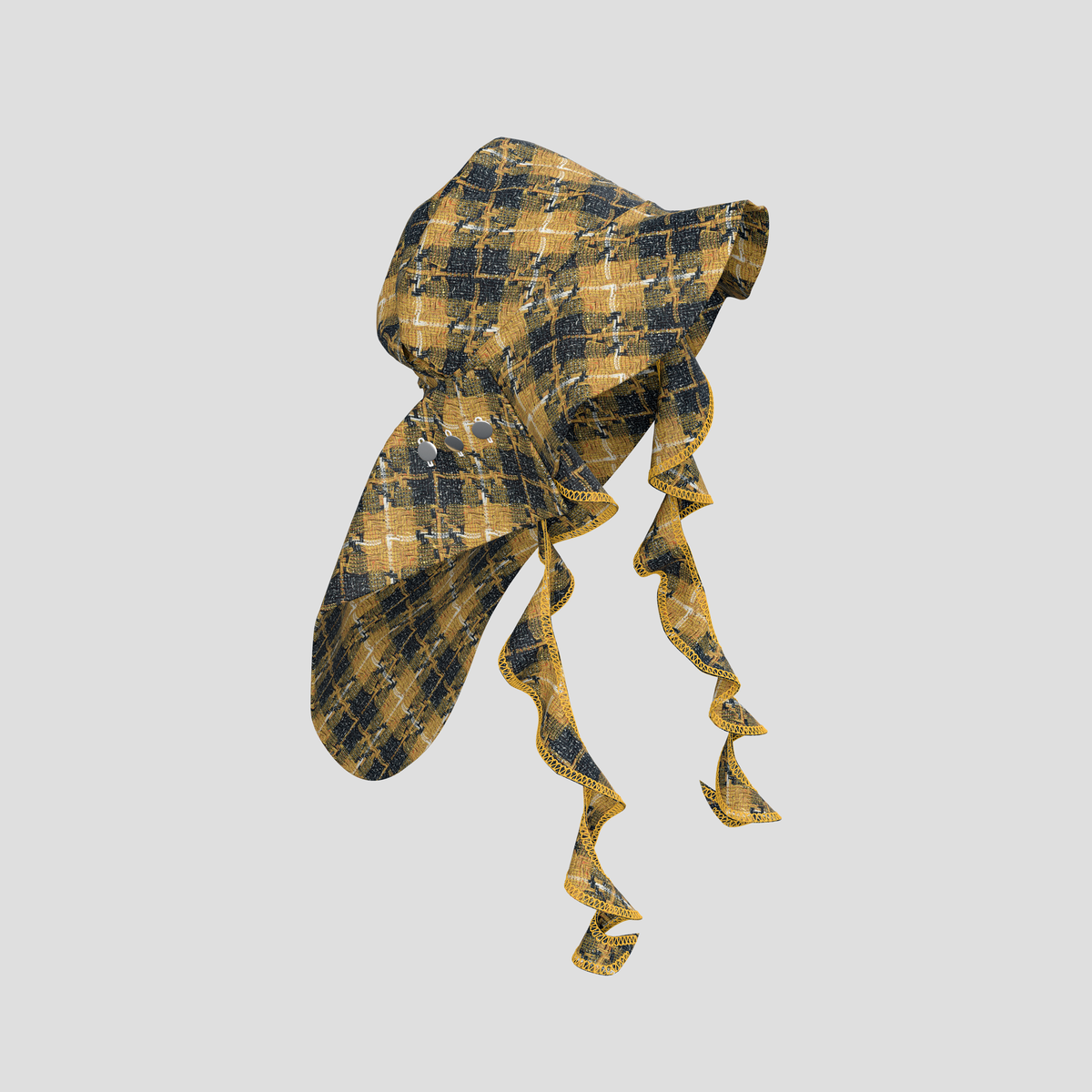 Trailblazing Hat black and yellow checked