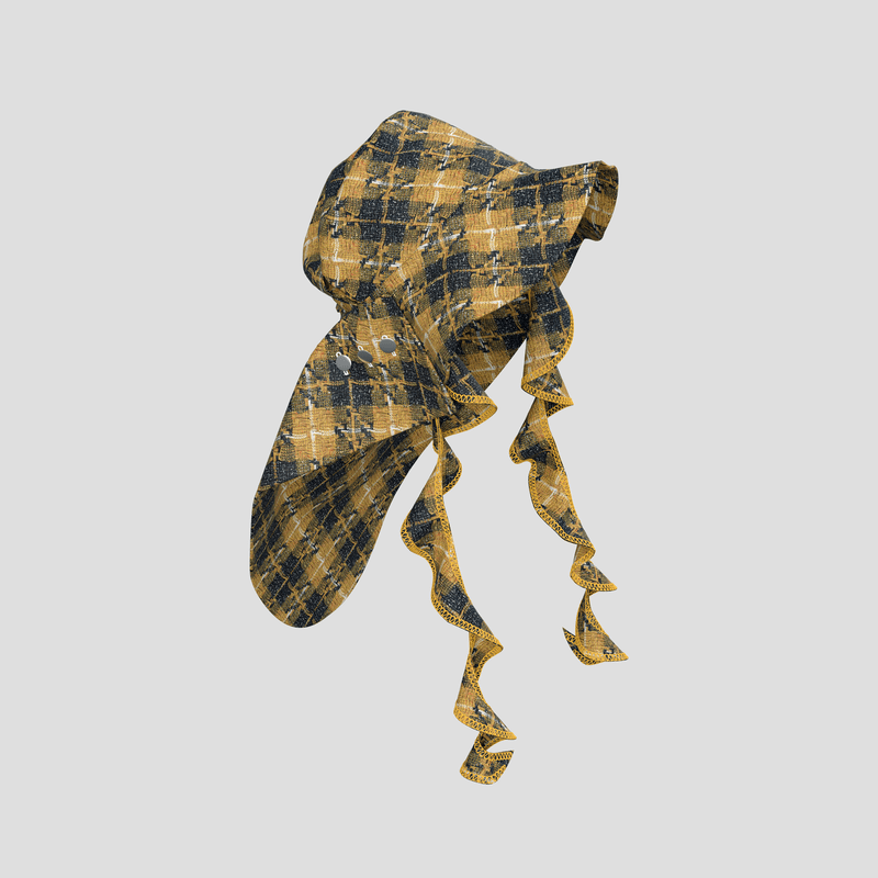 Trailblazing Hat black and yellow checked