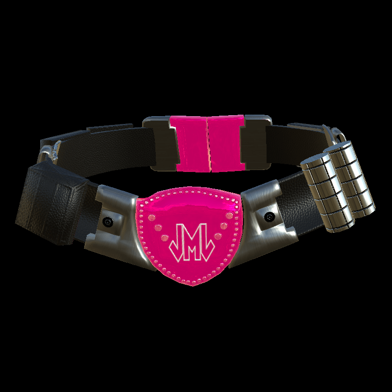 CATWOMAN BELT_ COLORS_ FUCHSIA_ EMISSIVE_