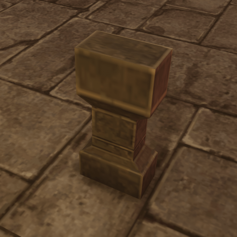 Dungeon Railing Stone Post