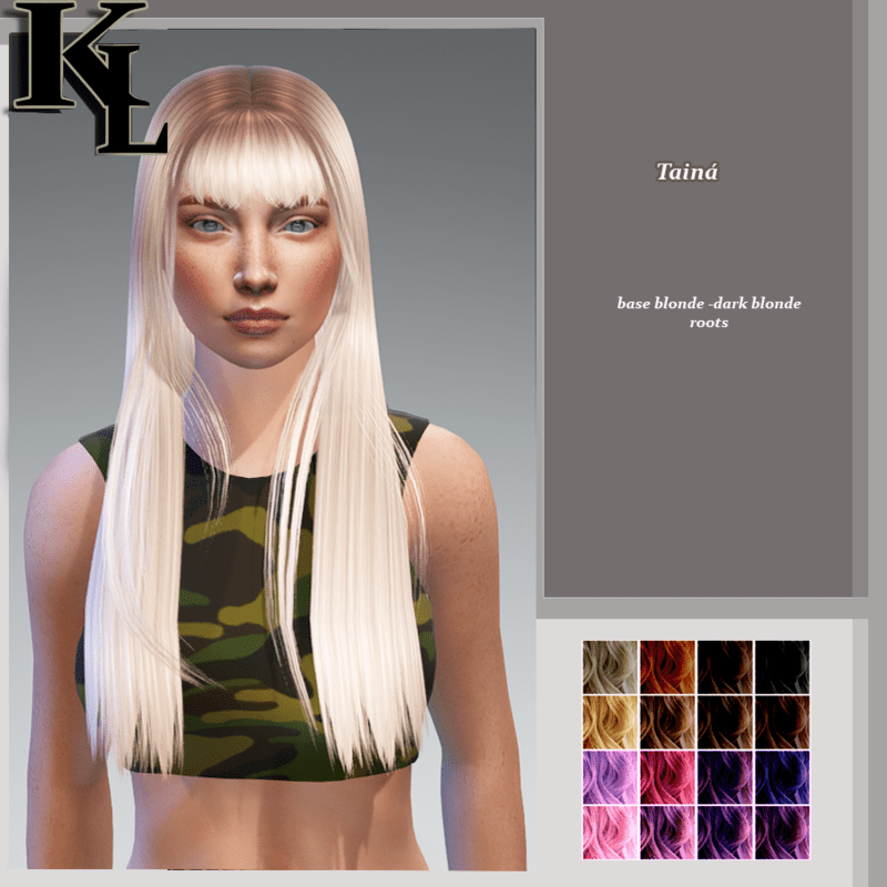 tainá blonde base -dark roots