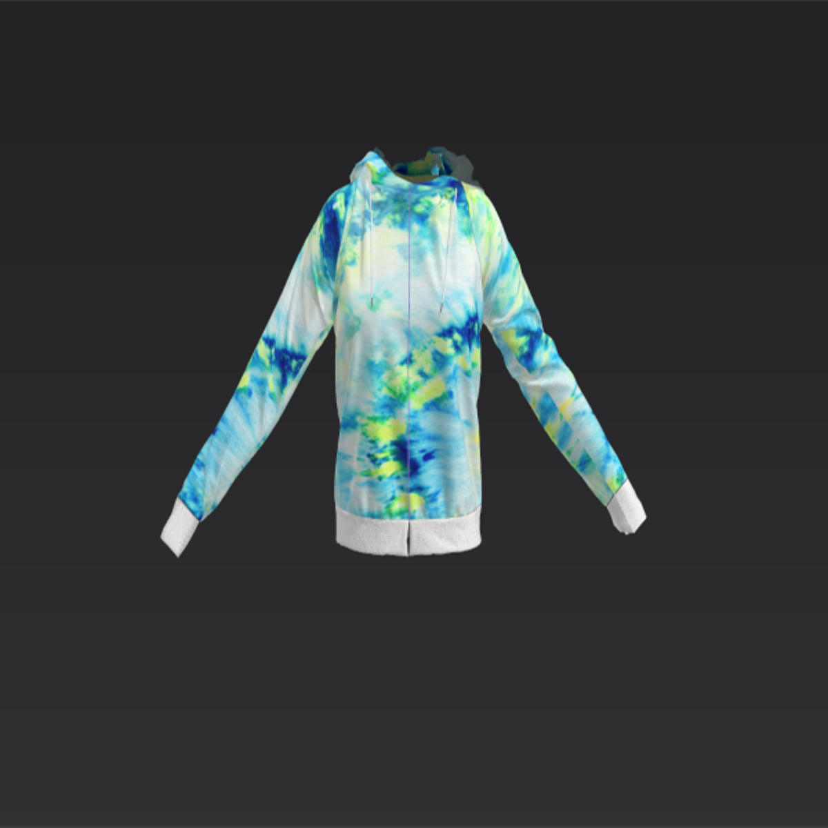 Hoody with Batik Fabric