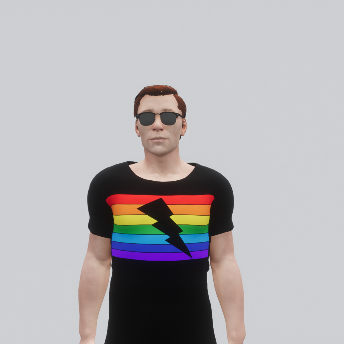 Rainbow Lightening T-Shirt (M)