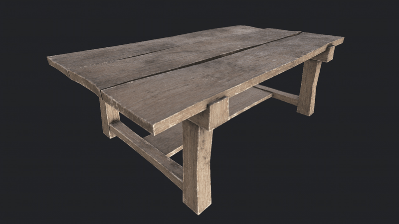Wood Table 3 A