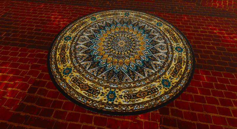 Elegant Fancy Circle Rug