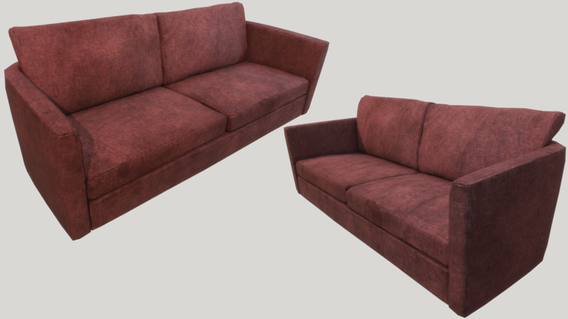 Old Dirty Couch - Red