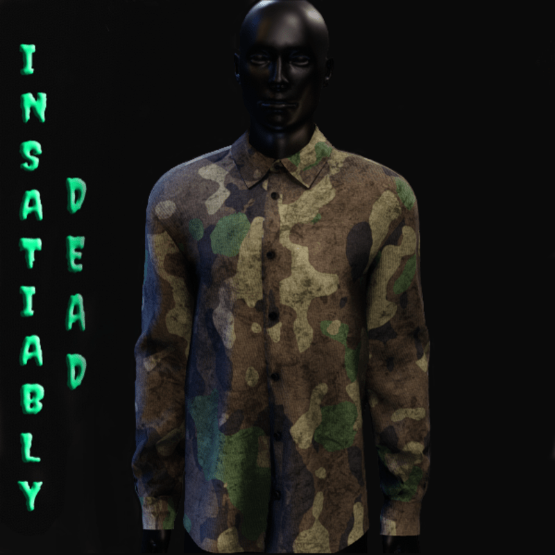 Camo 2 Long Buttoned Shirt Traditional