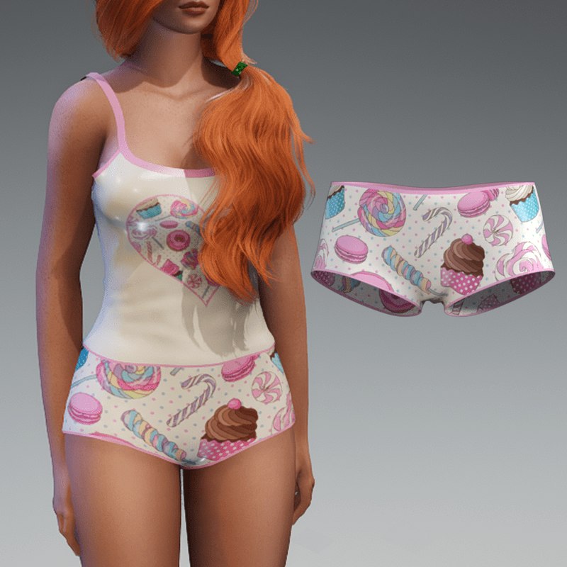 :::LYNX::: Game Girl Pjs - Short