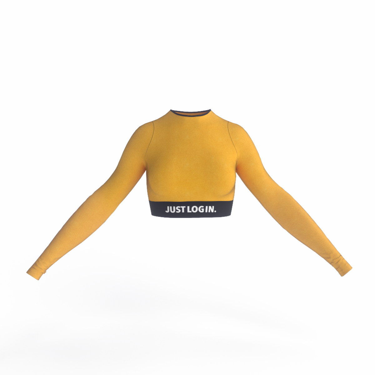 Top Just Log In Yellow