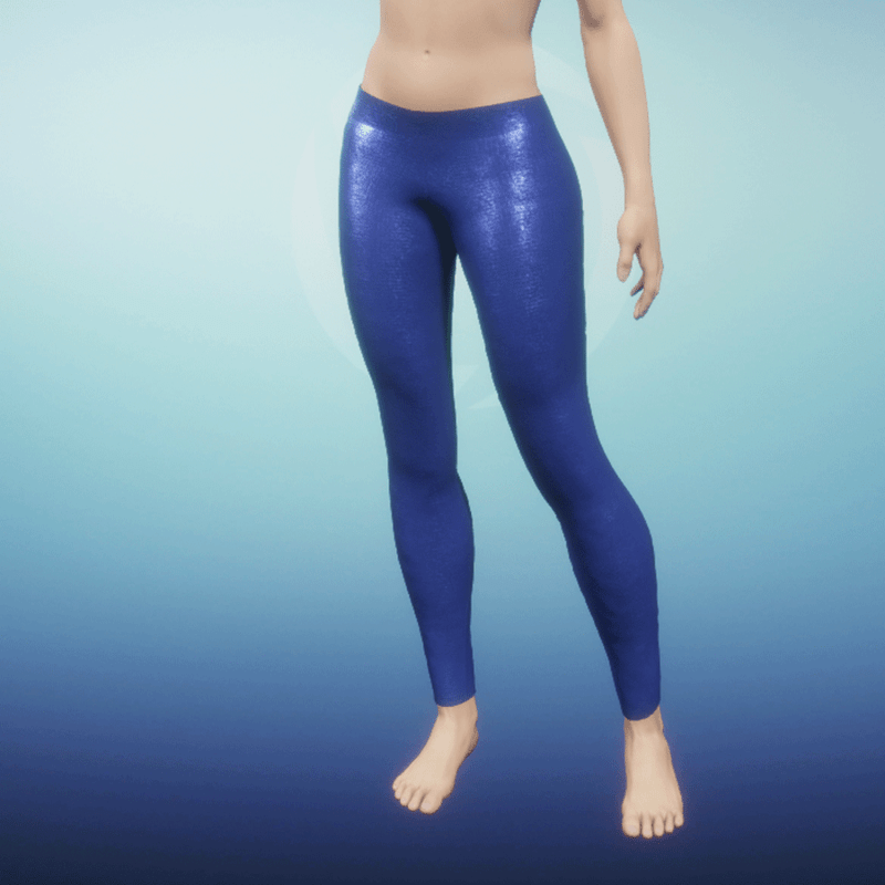 Shiny Leggings light blue