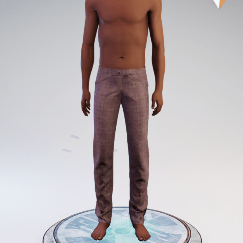 Faux-pocket Slacks - Rose Plaid