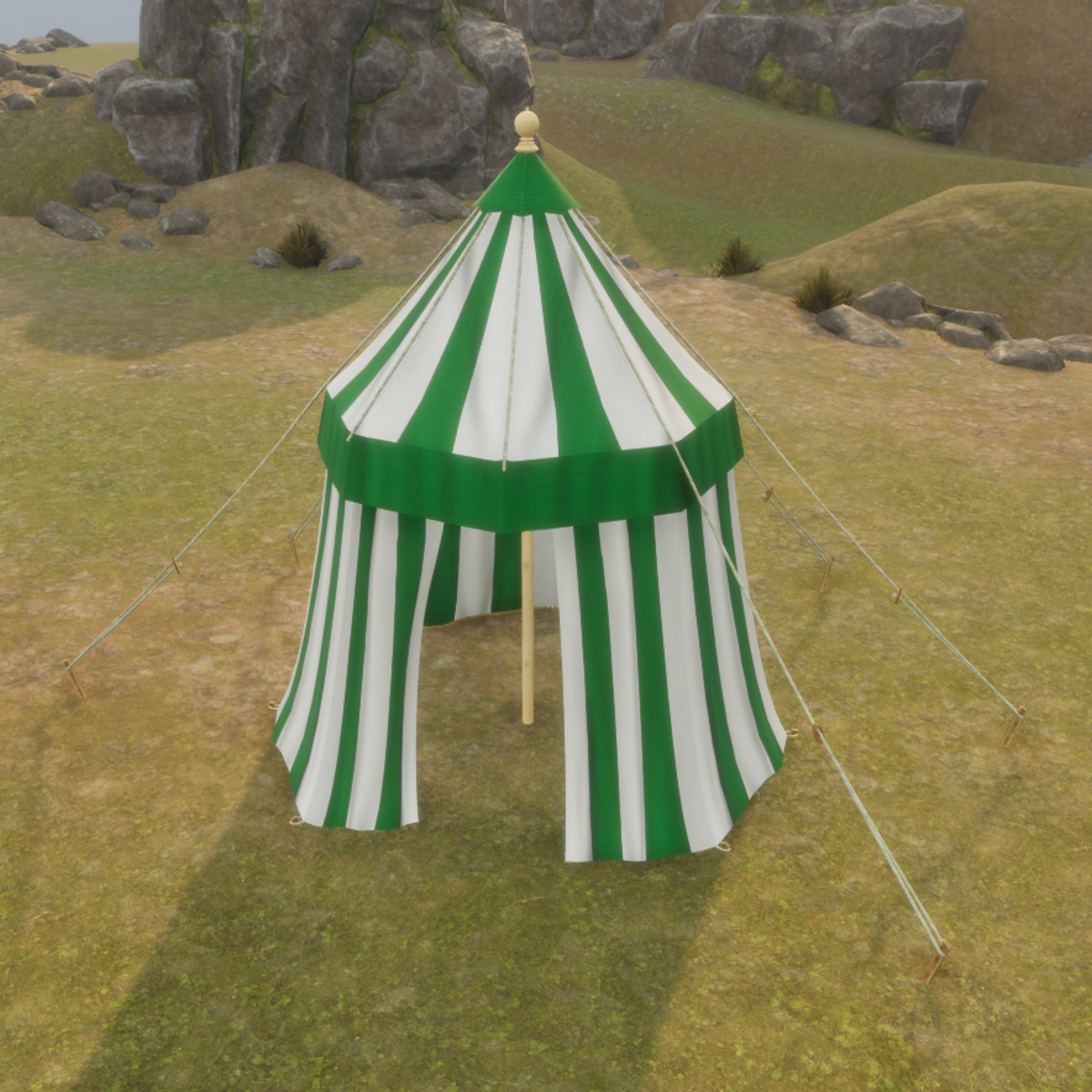 Tent Single Pole Green