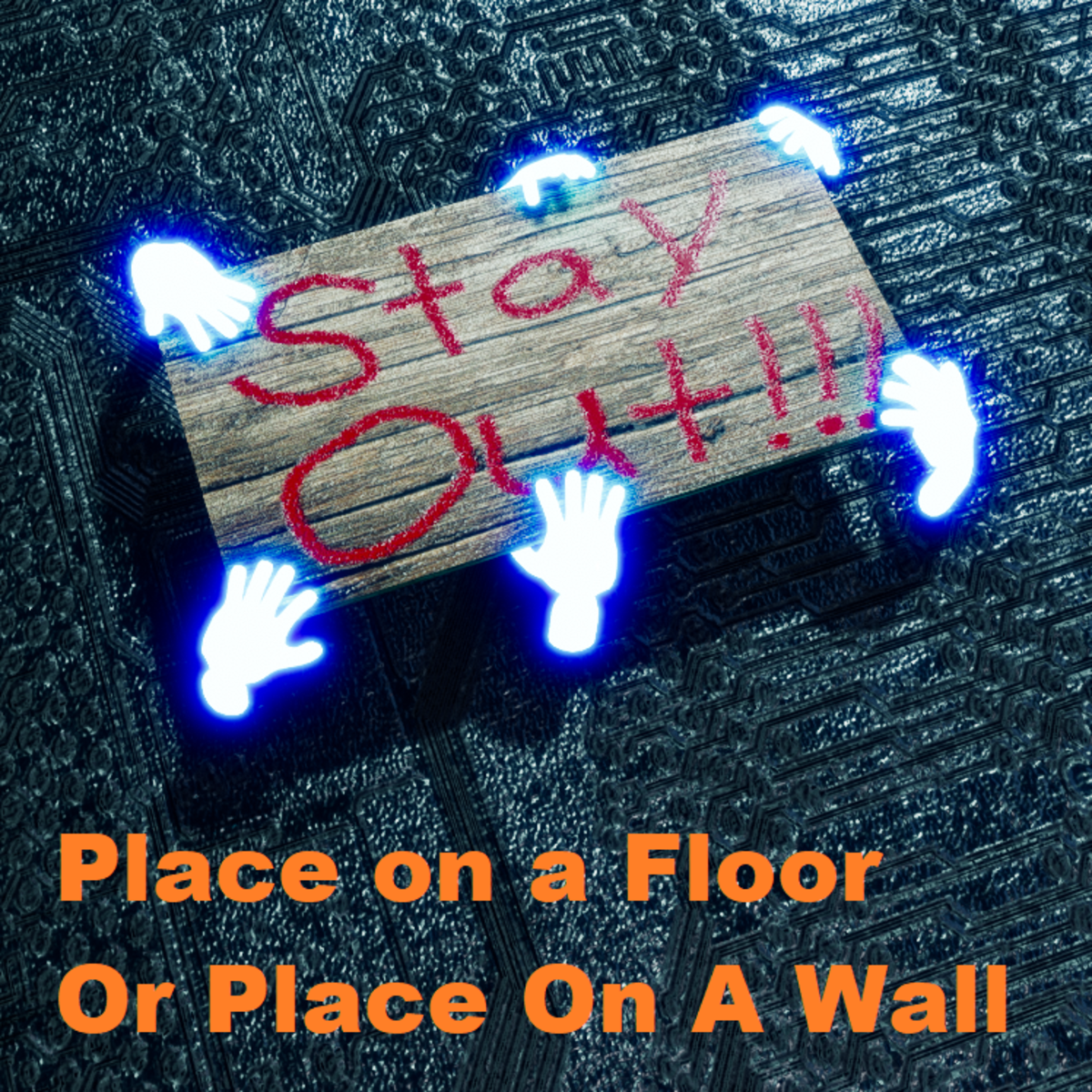 Halloween: Stay Out - Ghost Hands - Sign (v.1)