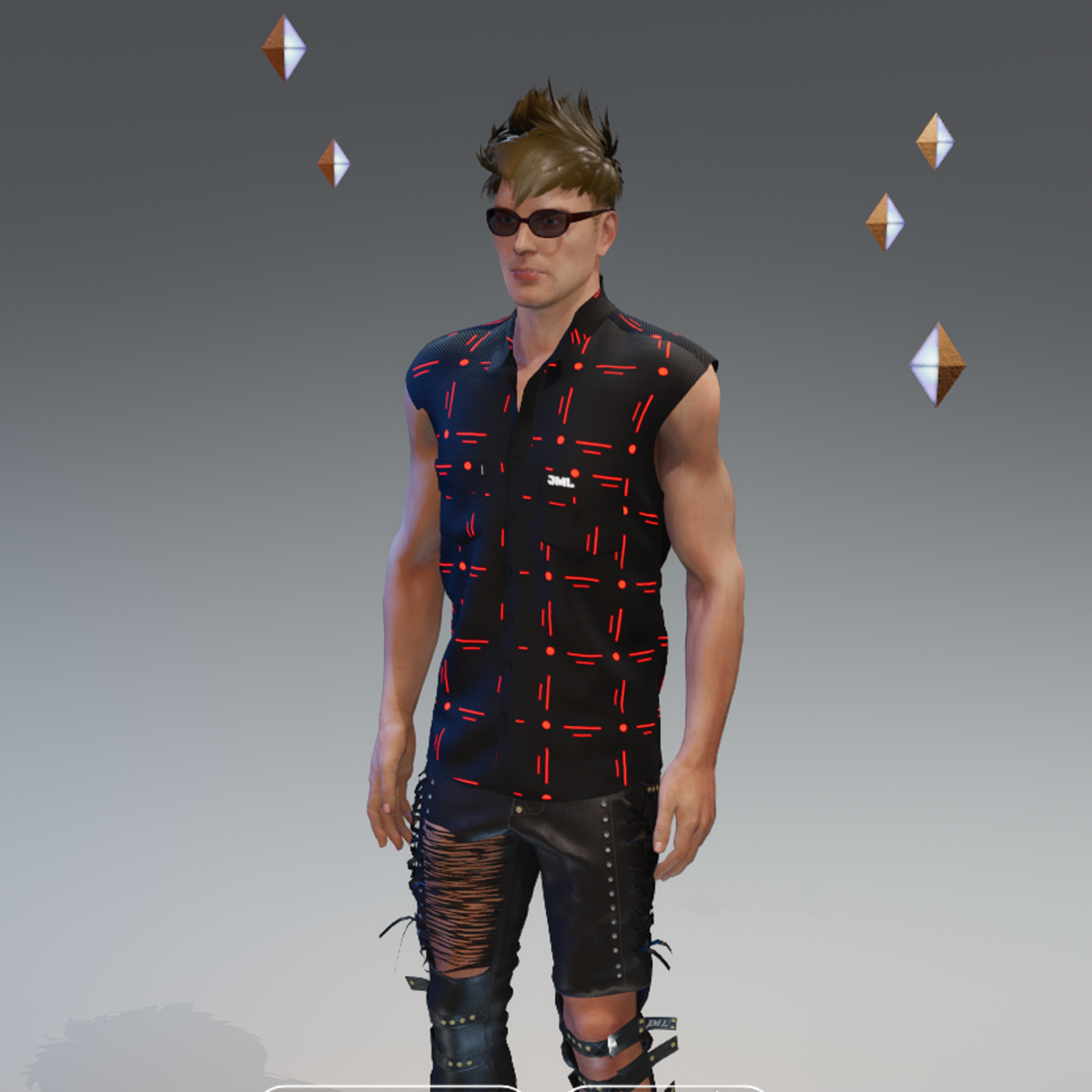 MIKAL SHIRT BLACK EMISSIVE