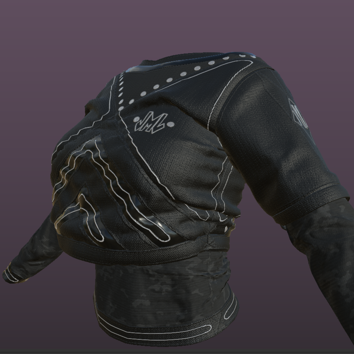 YAMIL SHIRT_ BLACK_ EMISSIVE_