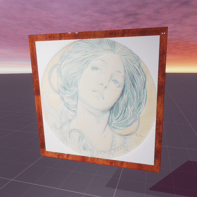 Portrait Of A Young Woman Alphonse Mucha