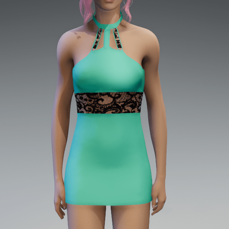 Mint Lace Partydress