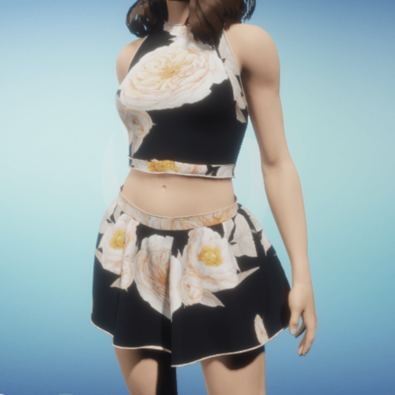 Luna outfit roses
