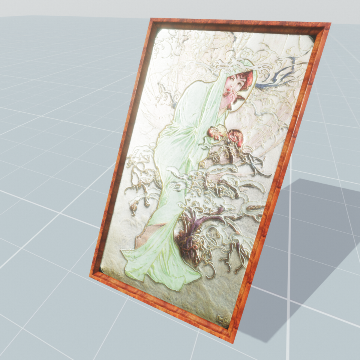 The Seasons Winter Alphonse Mucha