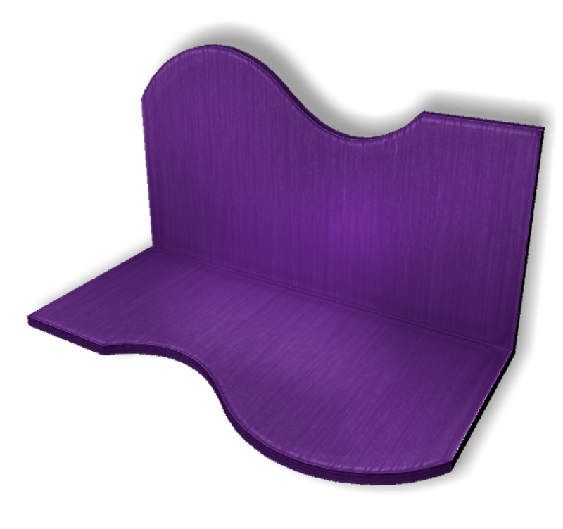 Display For Shop ( H5-W10-D5 ) - Purple - Collision Mesh