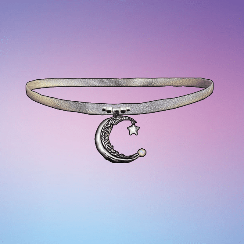 Night Choker Silver|White