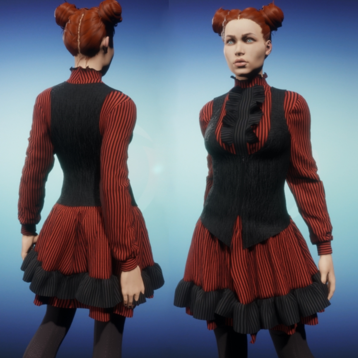 Vested Lolita Dress - Red