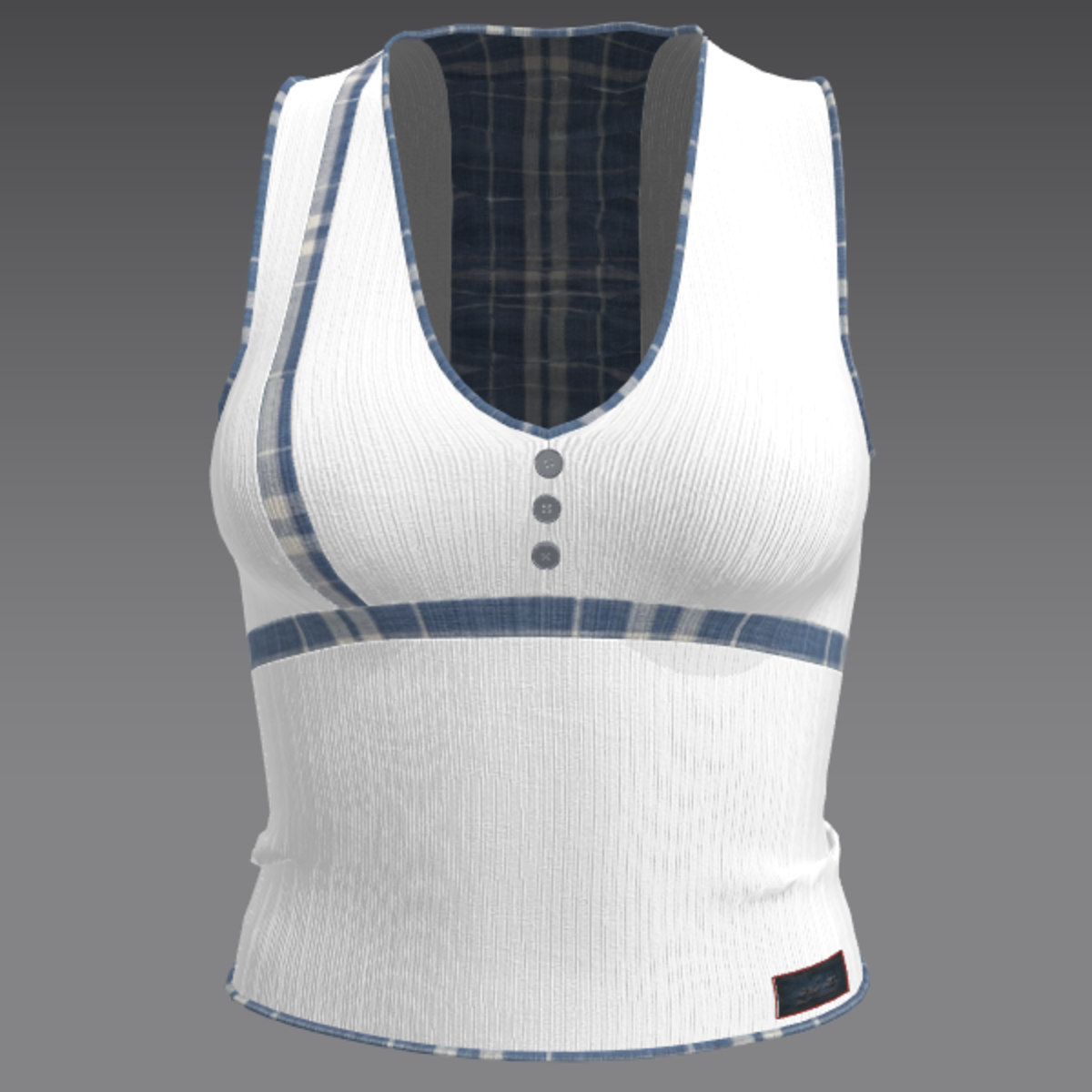 shirt w white e blue