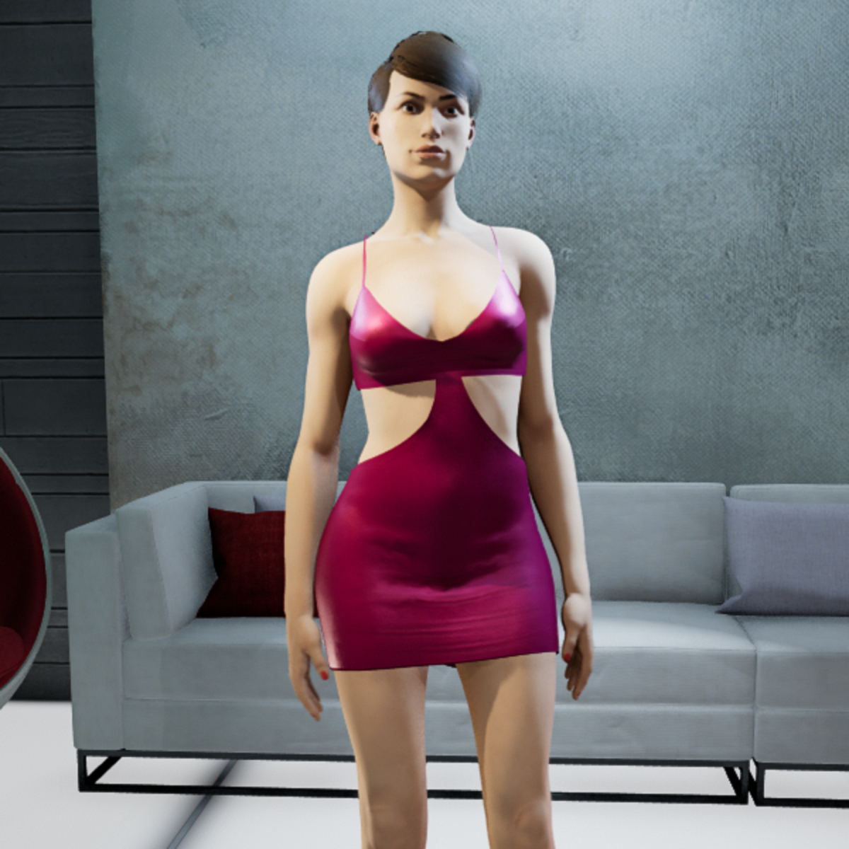 MIA mini dress fushia