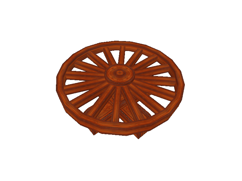 Cart Wheel Table